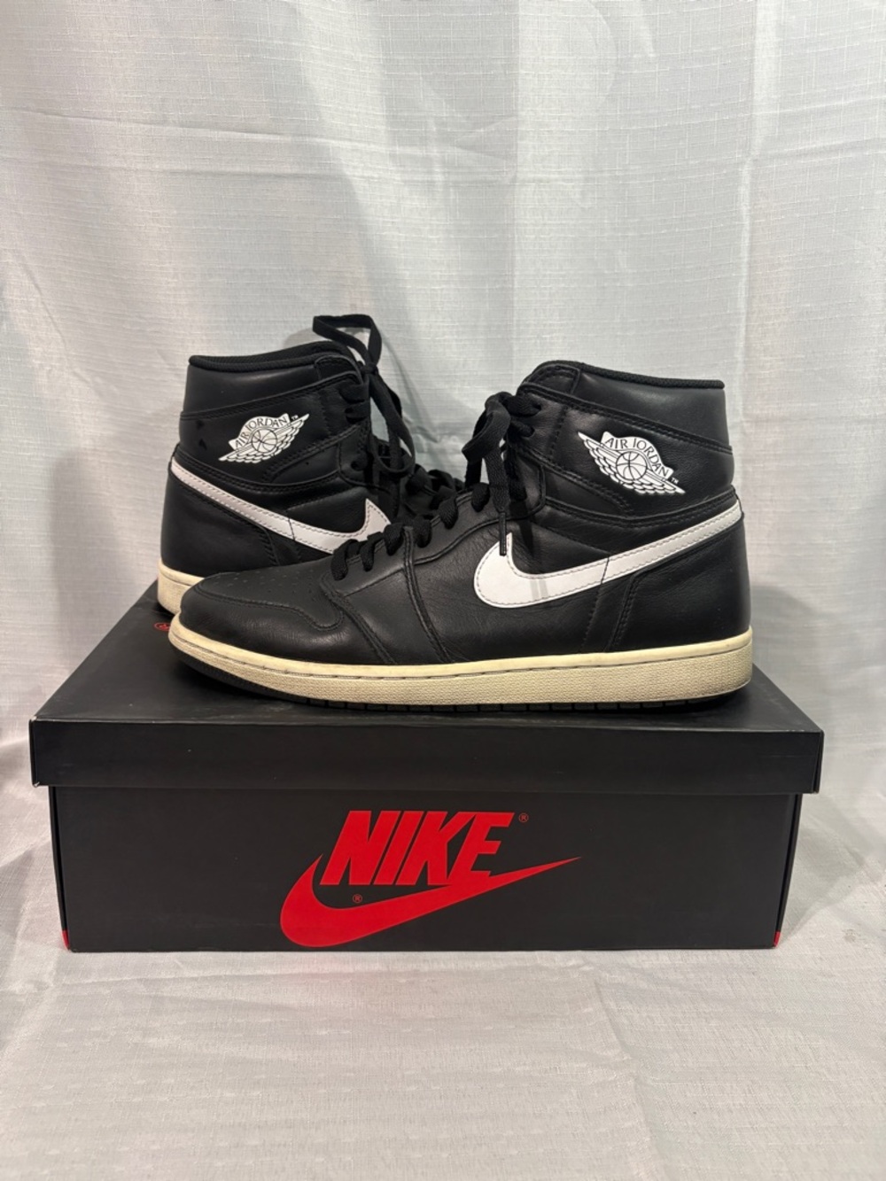 Nike Air Jordan Retro 1 High OG Yin Yang 2016 Sz 10 Authentic Basketball Black